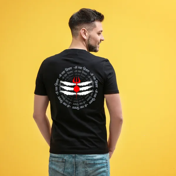 Black_Om_Namah_Shivaya_Trishul_Backprint_Power_In_Silence"_Oversize_Tee