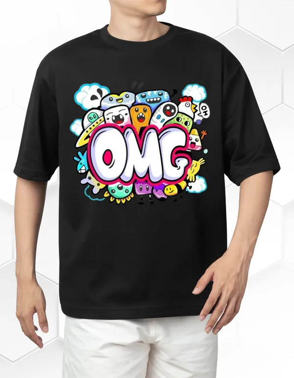 Black_Omg_Doodle_Blast_Graphic_Bold_Streetwear_In_Oversize_Tee