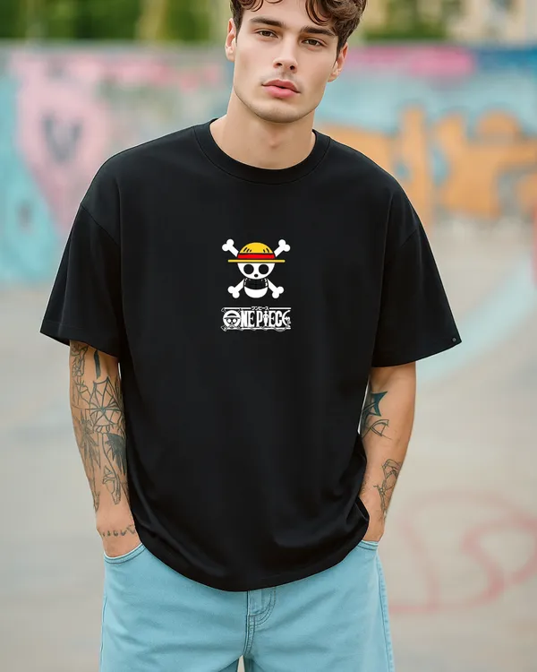 Black_One_Piece_Limited_Edition_Oversized_Printed_T-Shirt
