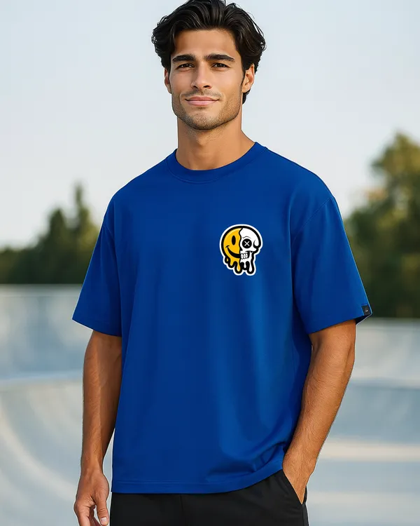 Blue_Royal_Blue_Smiley_Doodle_Art_Oversized_Printed_T-Shirt
