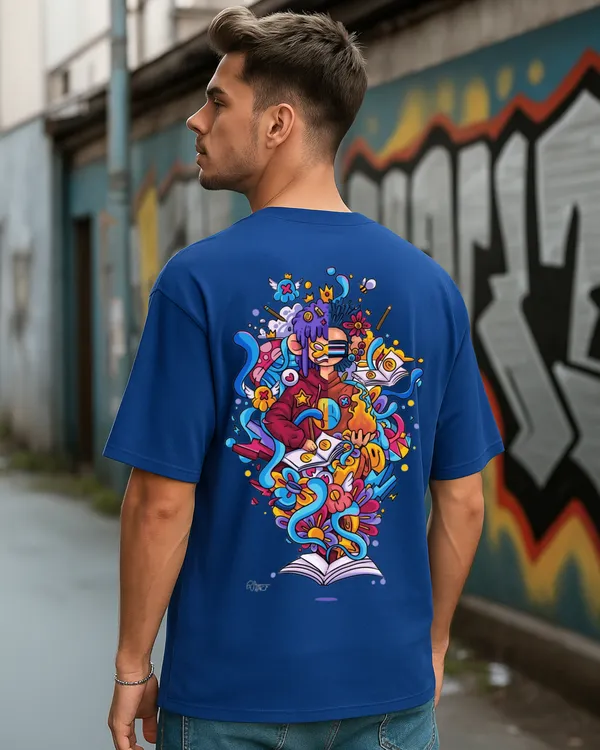 Blue_Royal_Blue_Smiley_Doodle_Art_Oversized_Printed_T-Shirt