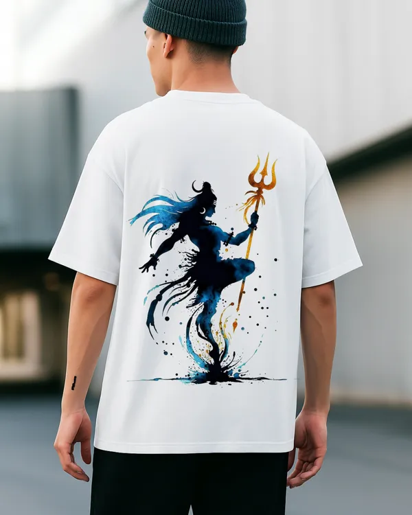 White_Shiva_Energy_Tees_Oversized_Printed_T-Shirt