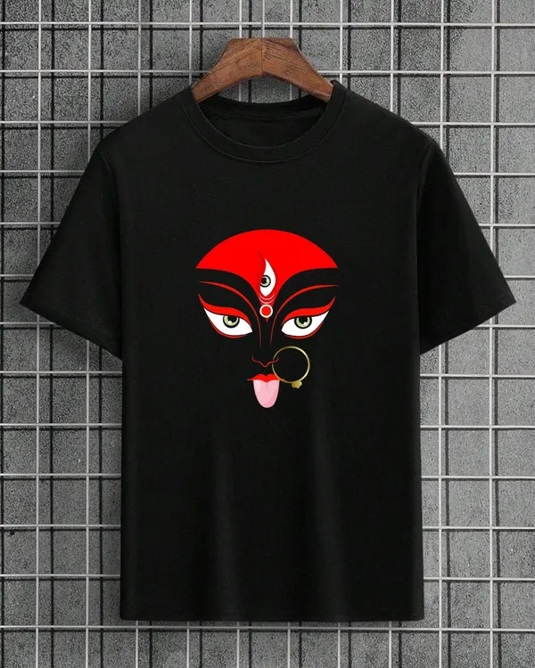 Durga_Puja__Edition_Oversize_Black_Tees