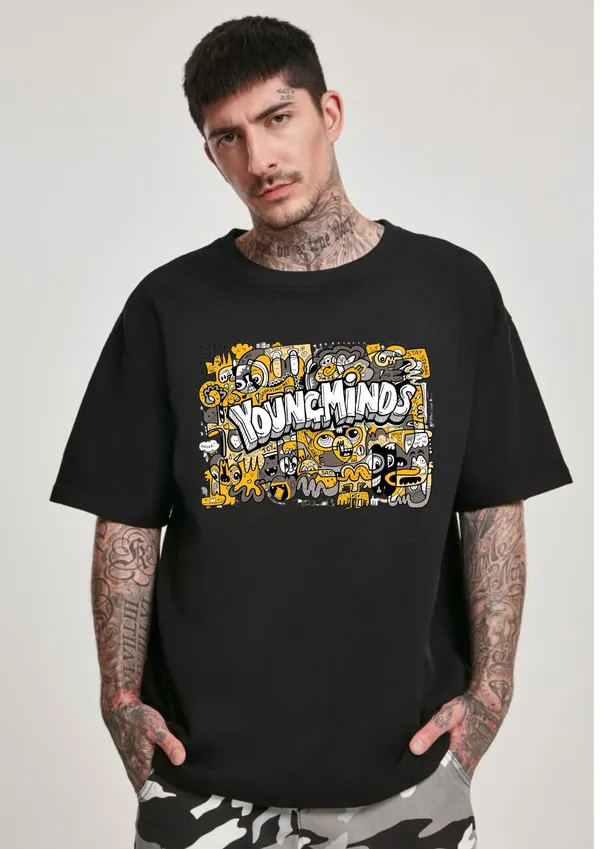 Black_Youngminds_Street_Doodle_Bold_Mindset,_Loud_Design_Oversize_Tee