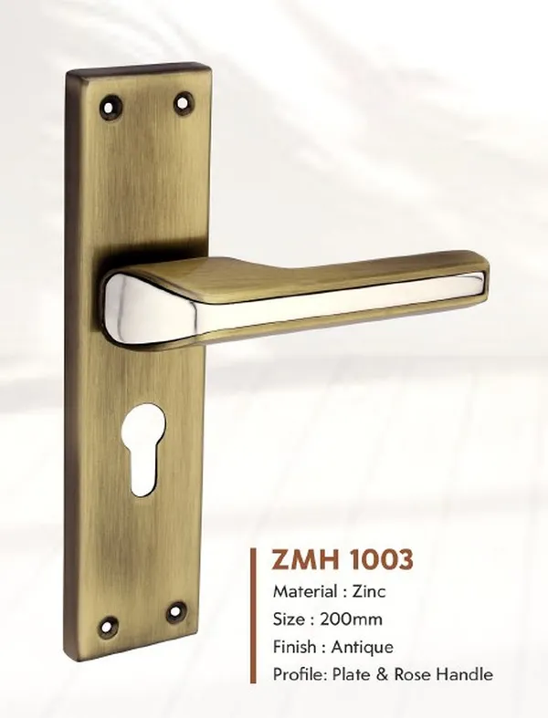 DM_8_Inch_Mortice_Handle_Cylindrical_Door_Lock_200mm,_Antique_finish