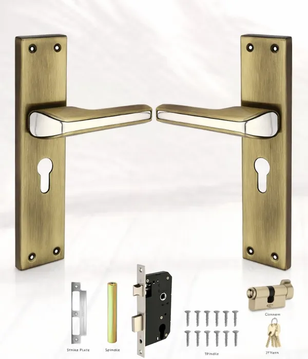 DM_8_Inch_Mortice_Handle_Cylindrical_Door_Lock_200mm,_Antique_finish