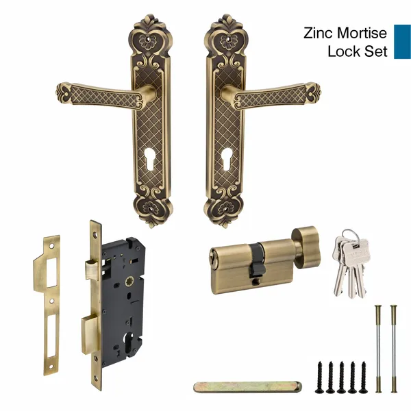 DM_Locks_|_12_inches_|_Premium_Zinc_Black_Antique_Finish_Mortise_Lock_Set