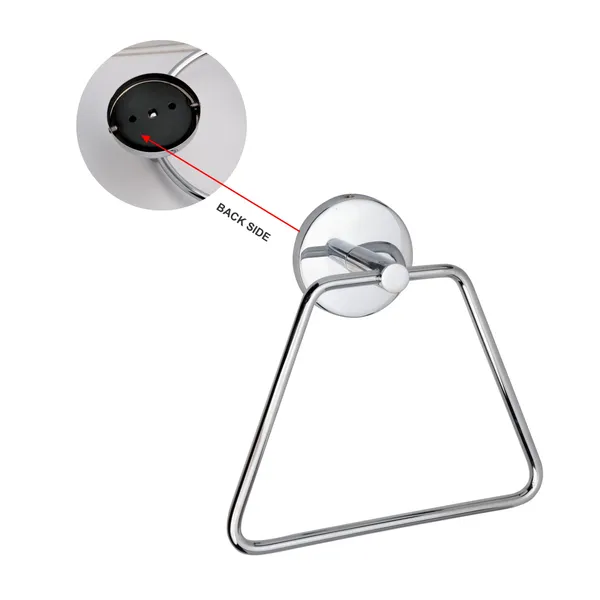 Pack_of_2_|_Silver_Chrome_Stainless_Steel_Triangular_Napkin_Ring/Towel_Ring_Holder/Napkin_Holder/Towel_Hanger_For_Washbasin/Bathroom_&_Kitchen_Accessories