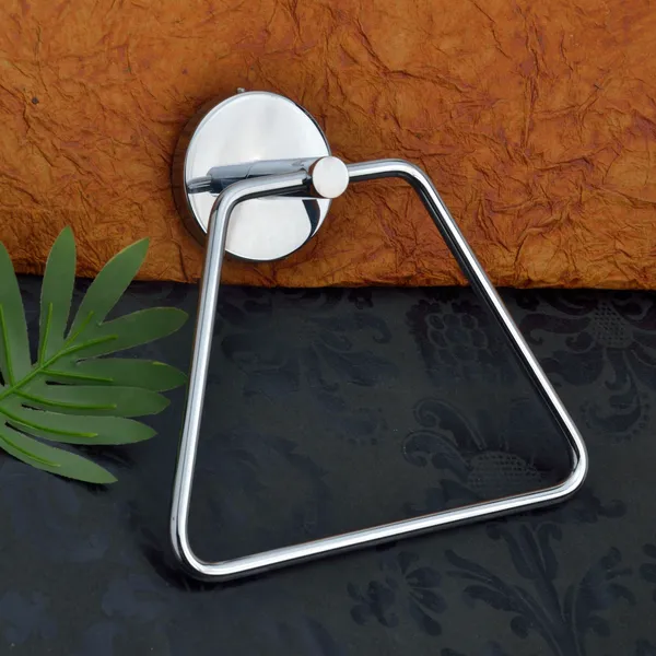 Pack_of_2_|_Silver_Chrome_Stainless_Steel_Triangular_Napkin_Ring/Towel_Ring_Holder/Napkin_Holder/Towel_Hanger_For_Washbasin/Bathroom_&_Kitchen_Accessories