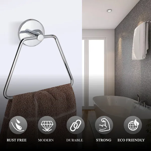 Pack_of_2_|_Silver_Chrome_Stainless_Steel_Triangular_Napkin_Ring/Towel_Ring_Holder/Napkin_Holder/Towel_Hanger_For_Washbasin/Bathroom_&_Kitchen_Accessories