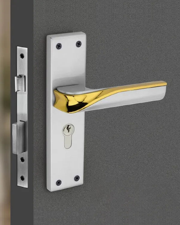 DM_Locks_|_8_Inch_|_Mortise_Handle_Cylindrical_Door_Lock_200mm,_Gold_and_Satin_Silver_finish