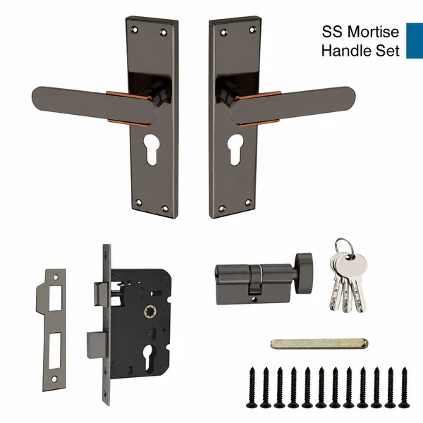 DM_Locks_|_8_Inch_|_Stainless_Steel_|_Black_Rosegold_Finish_|_Mortice_Handle_Cylindrical_Lock_200mm