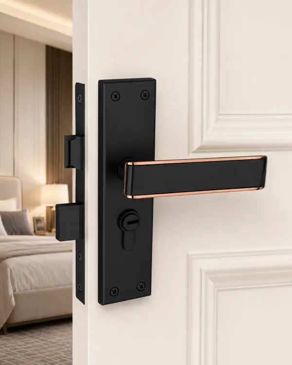DM_Locks_|_8_Inch_|_Stainless_Steel_|_Black_Rosegold_finish_|_Mortice_Handle_Cylindrical_Door_Lock_200mm