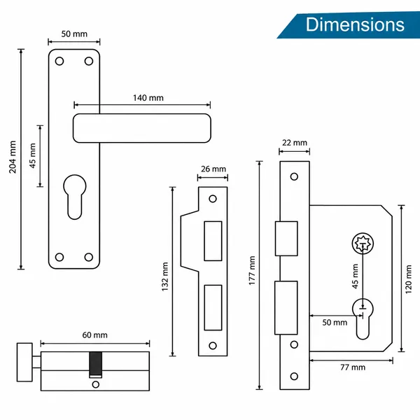 DM_Locks_|_8_Inch_|_Stainless_Steel_|_Black_|_Mortice_Handle_Cylindrical_Door_Lock_200mm