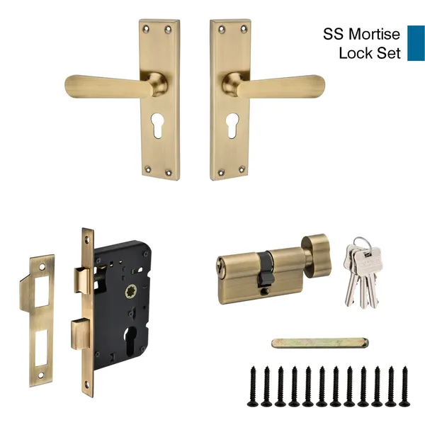 DM_Locks_|_8_inch_|_Stainless_Steel_|_Antique_Finish_|_Mortice_Handle_Cylindrical_Lock_200mm