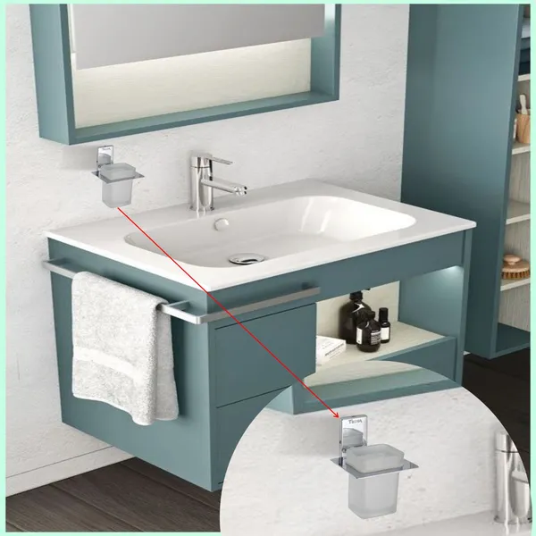 Pack_of_2_|_SS_304_|_Silver_Chrome_Stainless_Steel_Modern_Frosted_Tumbler_Holder_Stand_Bathroom,_Glass_Toothbrush_Holder,_Tumbler_Stand,_Toothpaste_Holder,_Bathroom_Accessories,_Toothbrush_Stand,_Frosted_Glass