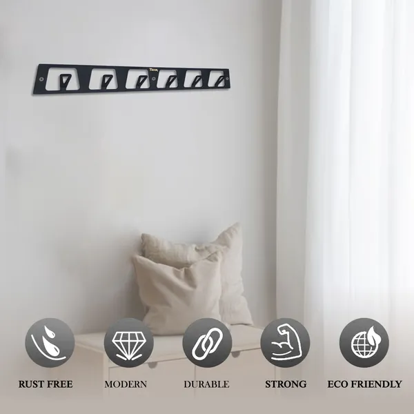 Black_Stainless_Steel_6_Pt_Bathroom_Cloth_Hooks_Hanger_Door_Bathroom_Robe_Hooks_Rail_For_Hanging_Keys,Clothes,Towel_Steel_Hook