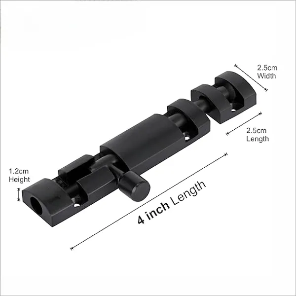 4_inch_|_Pack_of_4_|_Black_|_Stainless_Steel_and_Aluminium_|_Modern_Zylo/Xylo_Black_Tower_Bolt_