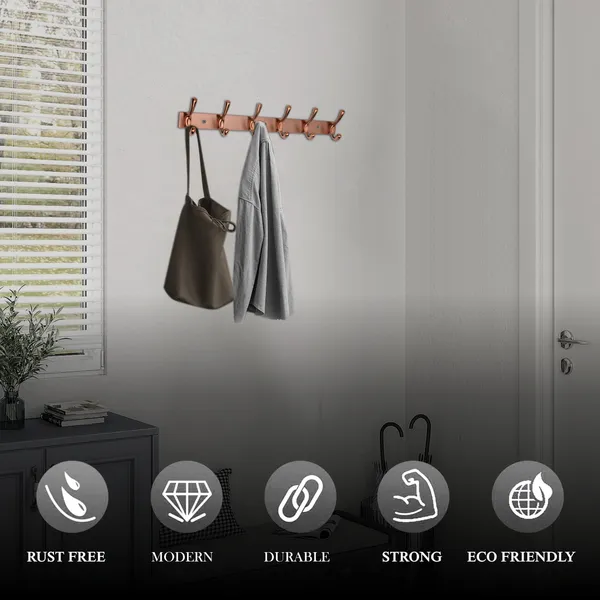 Pack_of_2_|_Rose_Gold_Wall_Mounted_Coat_Hooks,_6_Double_Hooks,_Aluminium