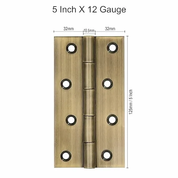 Pack_of_12_|_5_Inch_x_12_Gauge_|_Heavy_Duty_Hinges_for_Main_Door,_Stainless_Steel_Hinges,_Kabja_for_Door,_Cabinets_Doors,_Bedroom,_Kabja_for_Door_�_(2.5mm_Thickness,_Antique_Finish)
