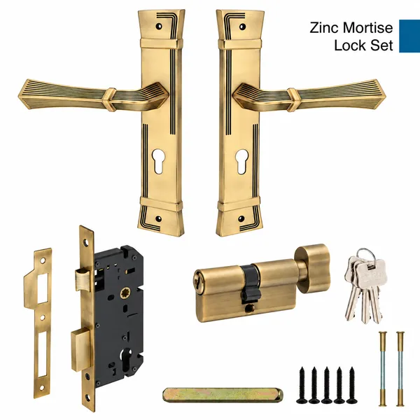 DM_Locks_|_12_inches_|_Premium_Zinc_Antique_Finish_Mortise_Lock_Set
