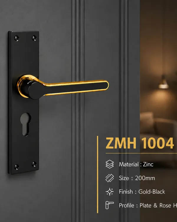 DM_Locks_|_8_Inch_|_Mortise_Handle_|_Cylindrical_Door_Lock_200mm,_Black_and_Gold_finish