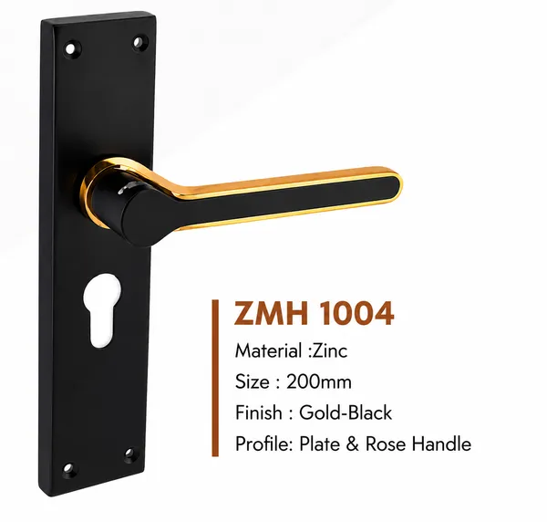 DM_Locks_|_8_Inch_|_Mortise_Handle_|_Cylindrical_Door_Lock_200mm,_Black_and_Gold_finish