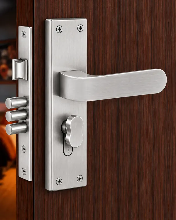DM_Locks_|_8_Inch_|_Stainless_steel_|_SS_Finish_|_Mortice_Handle_|_Cylindrical_Door_Lock_200mm