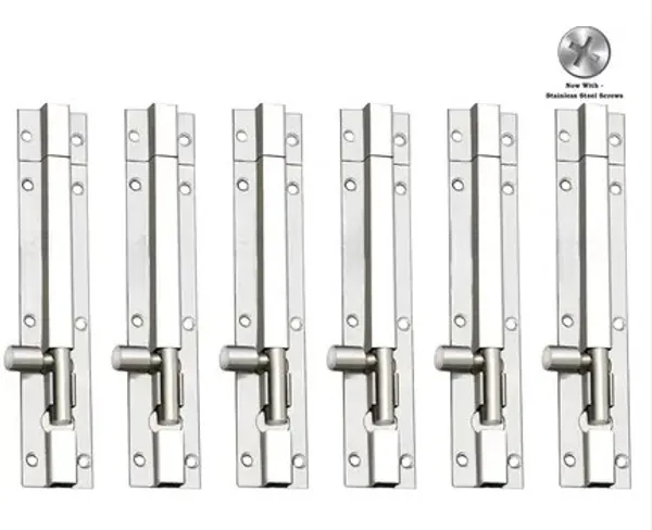 8_inches_|_Pack_of_12_|_Stainless_Steel_|_Modern_Plain_Tower_Bolt_(Dual_Tone_Silver)