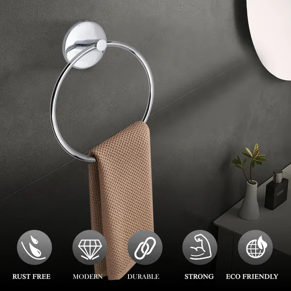 Pack_of_2_|_Silver_Chrome_Stainless_Steel_Round_Napkin_Ring/Towel_Ring/Napkin_Holder/Towel_Hanger/Towel_Holder_For_Bathroom/Kitchen/Wash_Basin
