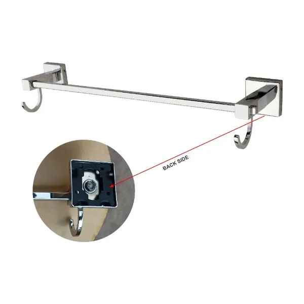 Silver_Chrome_Modern_Stainless_Steel_Towel_Bar_With_Hooks,_Bathroom_Accessories