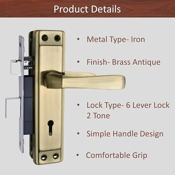 DM_Locks_|_Iron_|_Glossy_Antique_|_7"_Mortise_Handle_-_65MM_Double_Turn,_3_Keys