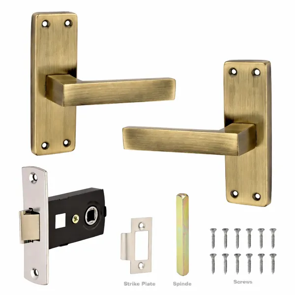 DM_Locks_|_Iron_|_5"_Antique_Finish_Baby_Latch_Mortise_set