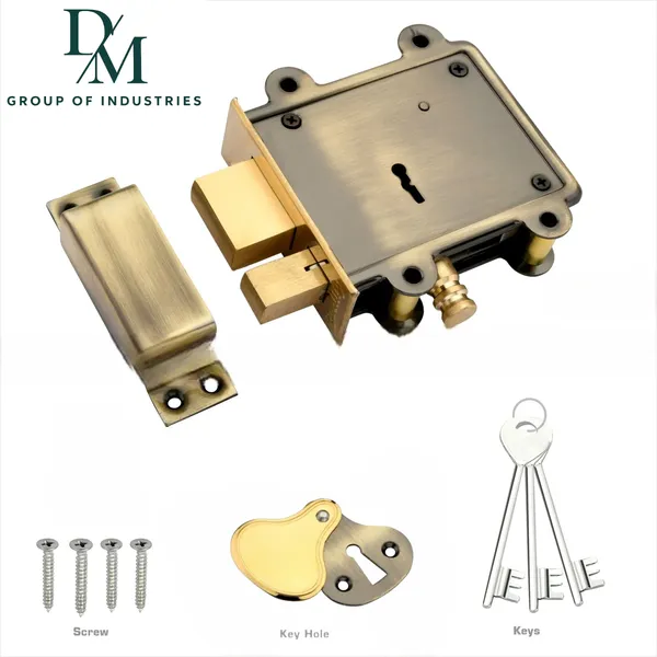 DM_Locks_|_Main_Gate_Door_Lock_|_8_Levers_Antique_Finish_125mm_Double_Action_Locking_With_3_Chrome_Finish_Keys