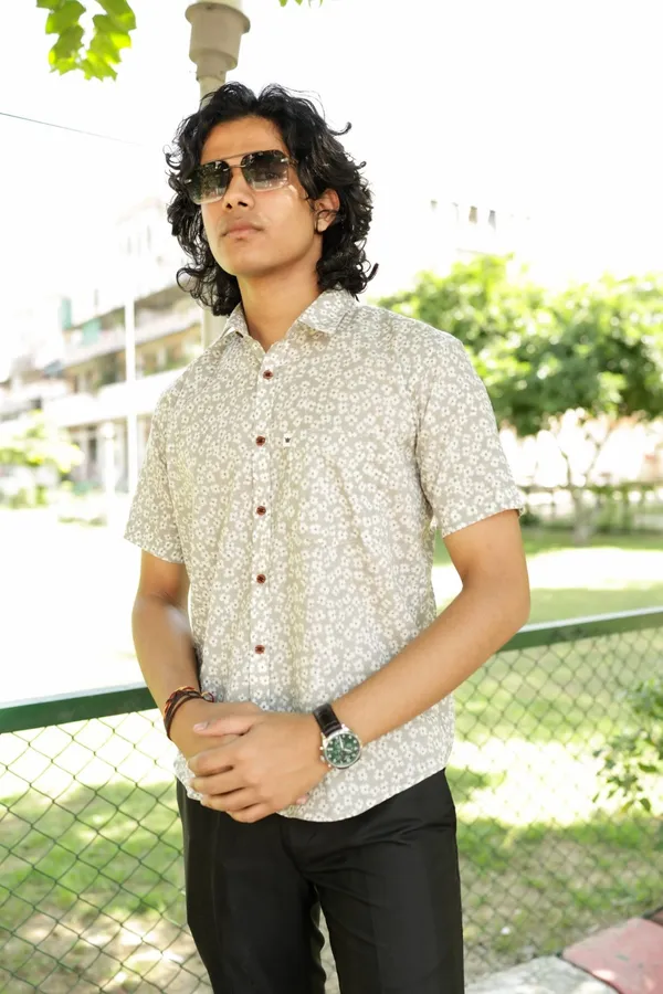 Jaipuri_Print__Multicolor_Pure_Cotton_Hand_Block_Half_Sleeve_Shirt_For_Men