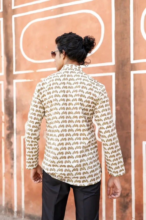Jaipuri_Print_Beige_Pure_Cotton_Hand_Block___Full_Sleeve_Kurta_For_Men