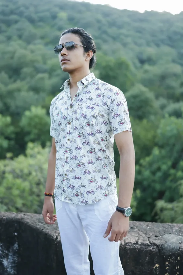 Jaipuri_Print_Multicolor_Pure_Cotton_Hand_Block___Half_Sleeve_Shirt_For_Men
