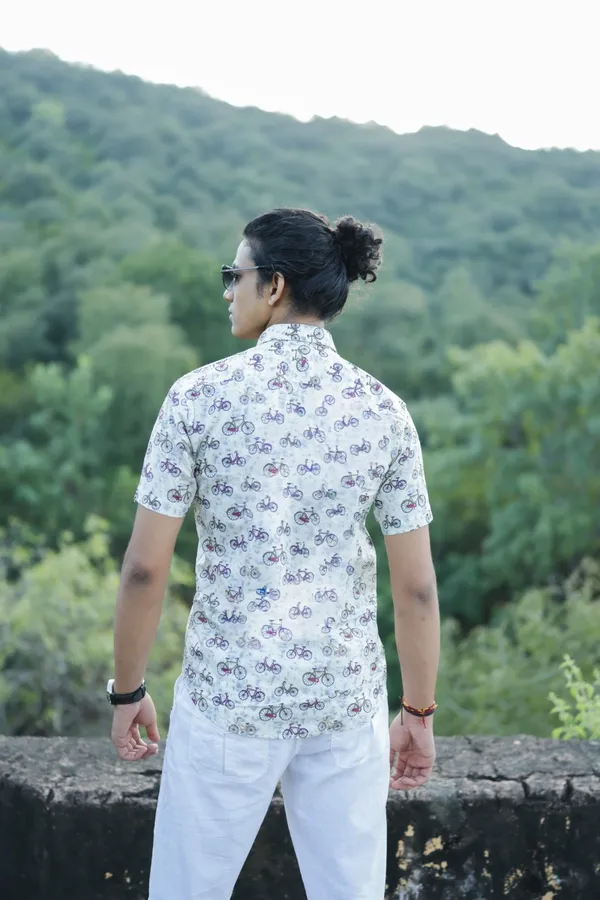 Jaipuri_Print_Multicolor_Pure_Cotton_Hand_Block___Half_Sleeve_Shirt_For_Men