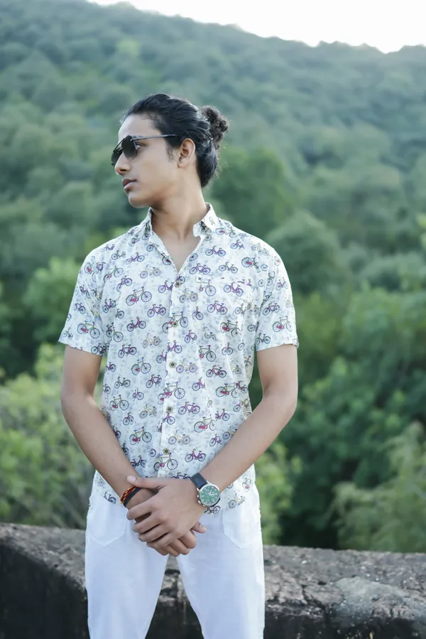 Jaipuri_Print_Multicolor_Pure_Cotton_Hand_Block___Half_Sleeve_Shirt_For_Men