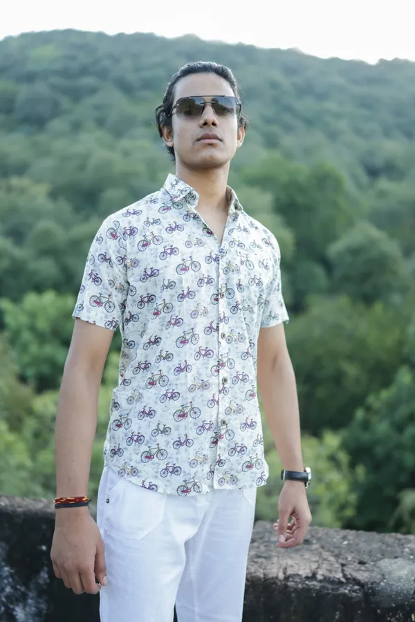 Jaipuri_Print_Multicolor_Pure_Cotton_Hand_Block___Half_Sleeve_Shirt_For_Men