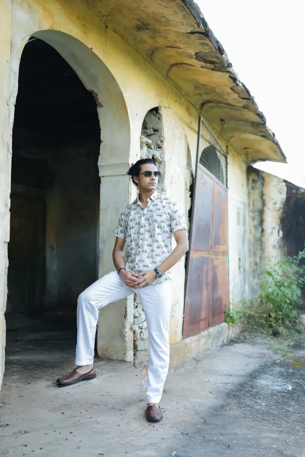 Jaipuri_Print_Multicolor_Pure_Cotton_Hand_Block___Half_Sleeve_Shirt_For_Men