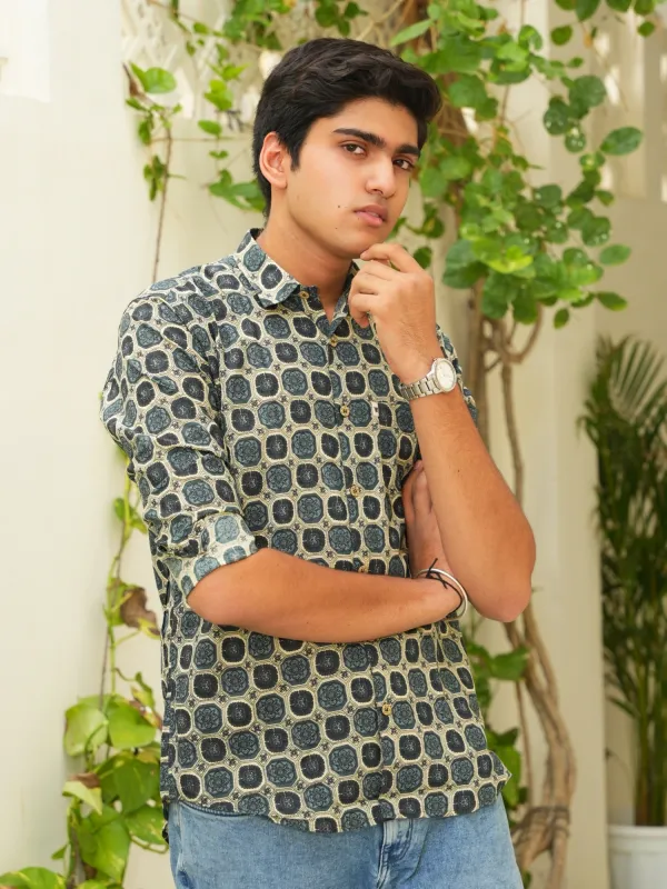 Jaipuri_Print_Multicolor_Pure_Cotton_Hand_Block___Full_Sleeve_Shirt_For_Men