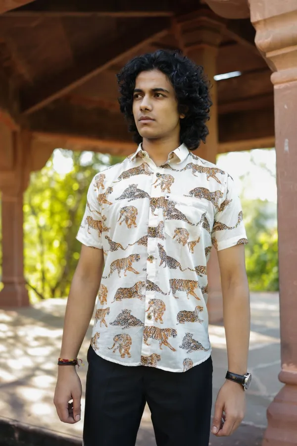 Jaipuri_Print_Multicolor_Pure_Cotton_Hand_Block___Half_Sleeve_Shirt_For_Men