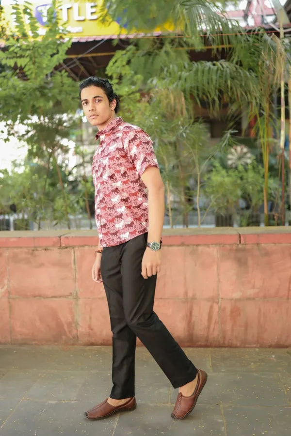 Jaipuri_Print_Multicolor_Pure_Cotton_Hand_Block___Half_Sleeve_Shirt_For_Men