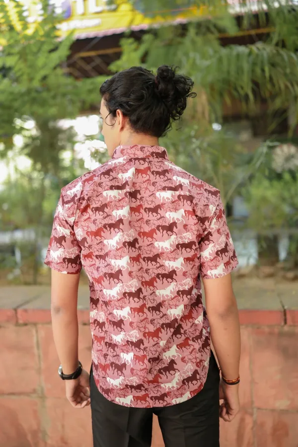 Jaipuri_Print_Multicolor_Pure_Cotton_Hand_Block___Half_Sleeve_Shirt_For_Men