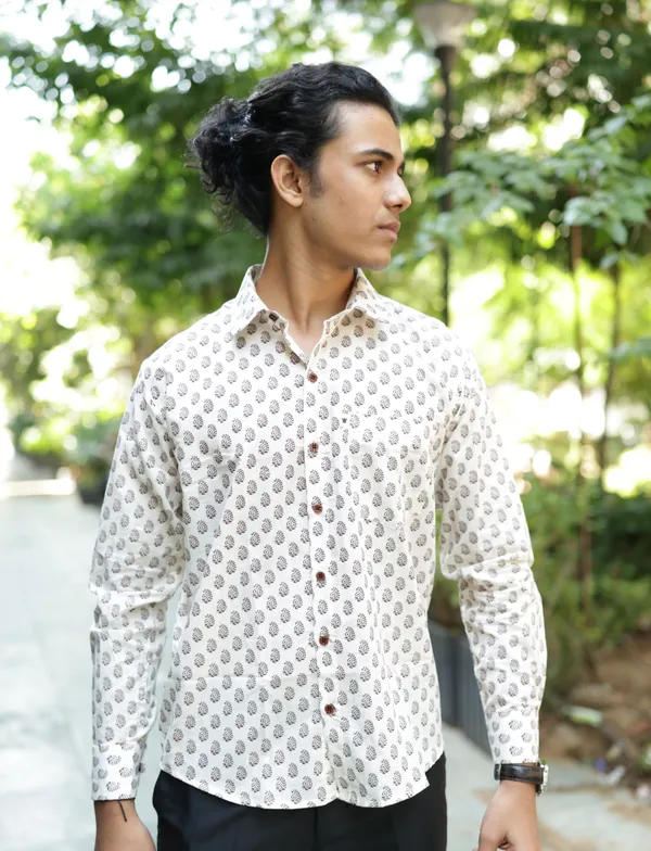Jaipuri_Print__Multicolour_Pure_Cotton_Hand_Block_Full_Sleeve_Shirt_For_Men