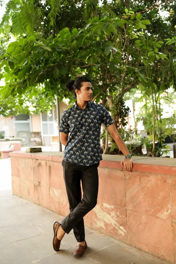 Jaipuri_Print_Multicolor_Pure_Cotton_Hand_Block___Half_Sleeve_Shirt_For_Men