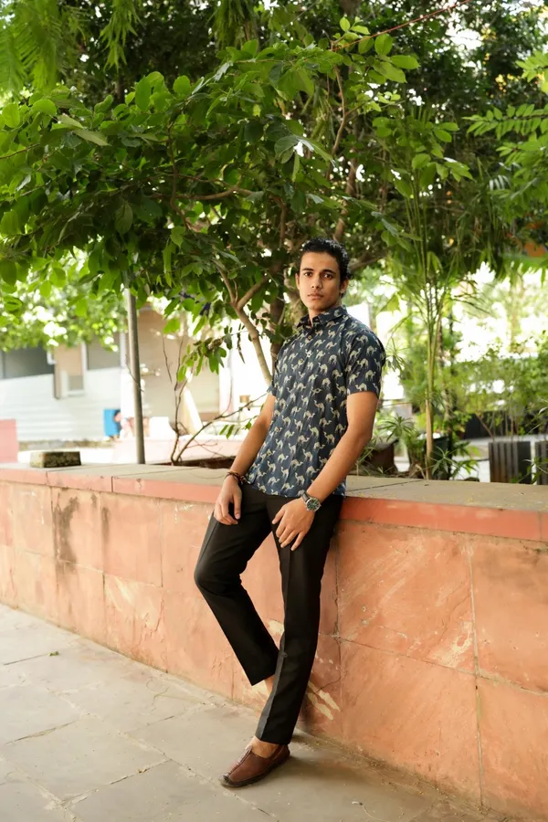 Jaipuri_Print_Multicolor_Pure_Cotton_Hand_Block___Half_Sleeve_Shirt_For_Men