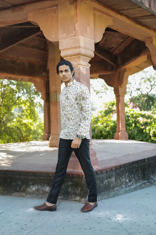 Jaipuri_Print_White_Pure_Cotton_Hand_Block___Full_Sleeve_Shirt_For_Men