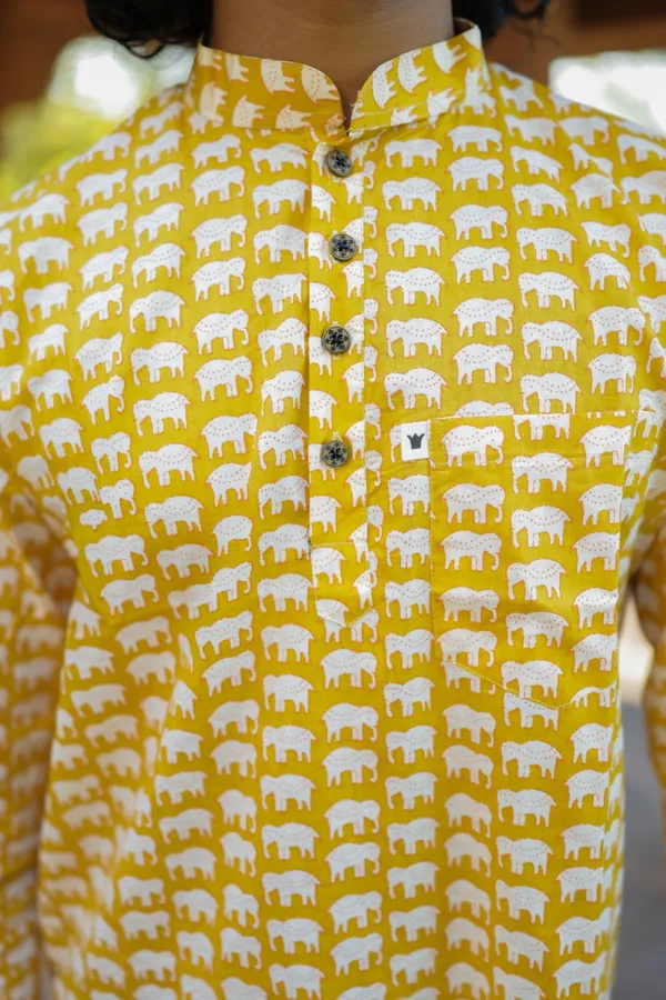 Jaipuri_Print_Yellow_Pure_Cotton_Hand_Block___Full_Sleeve_Shirt_For_Men